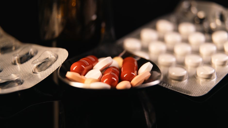Pharmacist reviewing an oxycodone prescription for a patient in North Carolina